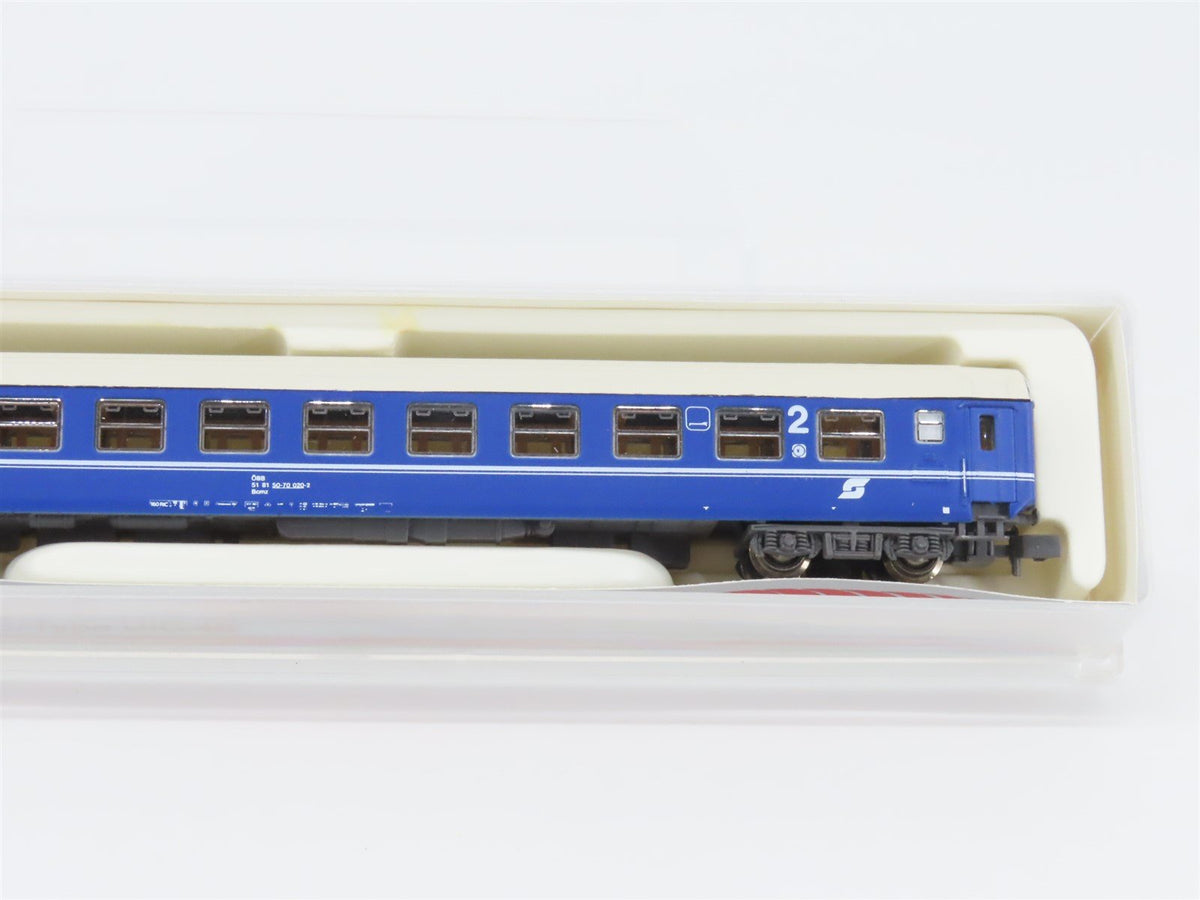 N Scale Hobbytrain 20010 OBB 2nd Class Coach Passenger #50-70020