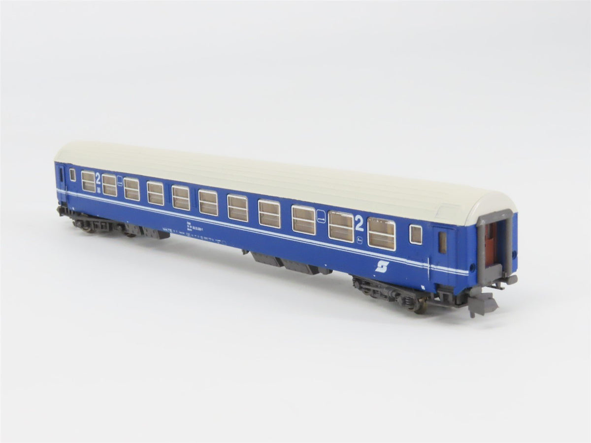 N Scale Hobbytrain 20010 OBB 2nd Class Coach Passenger #50-70020