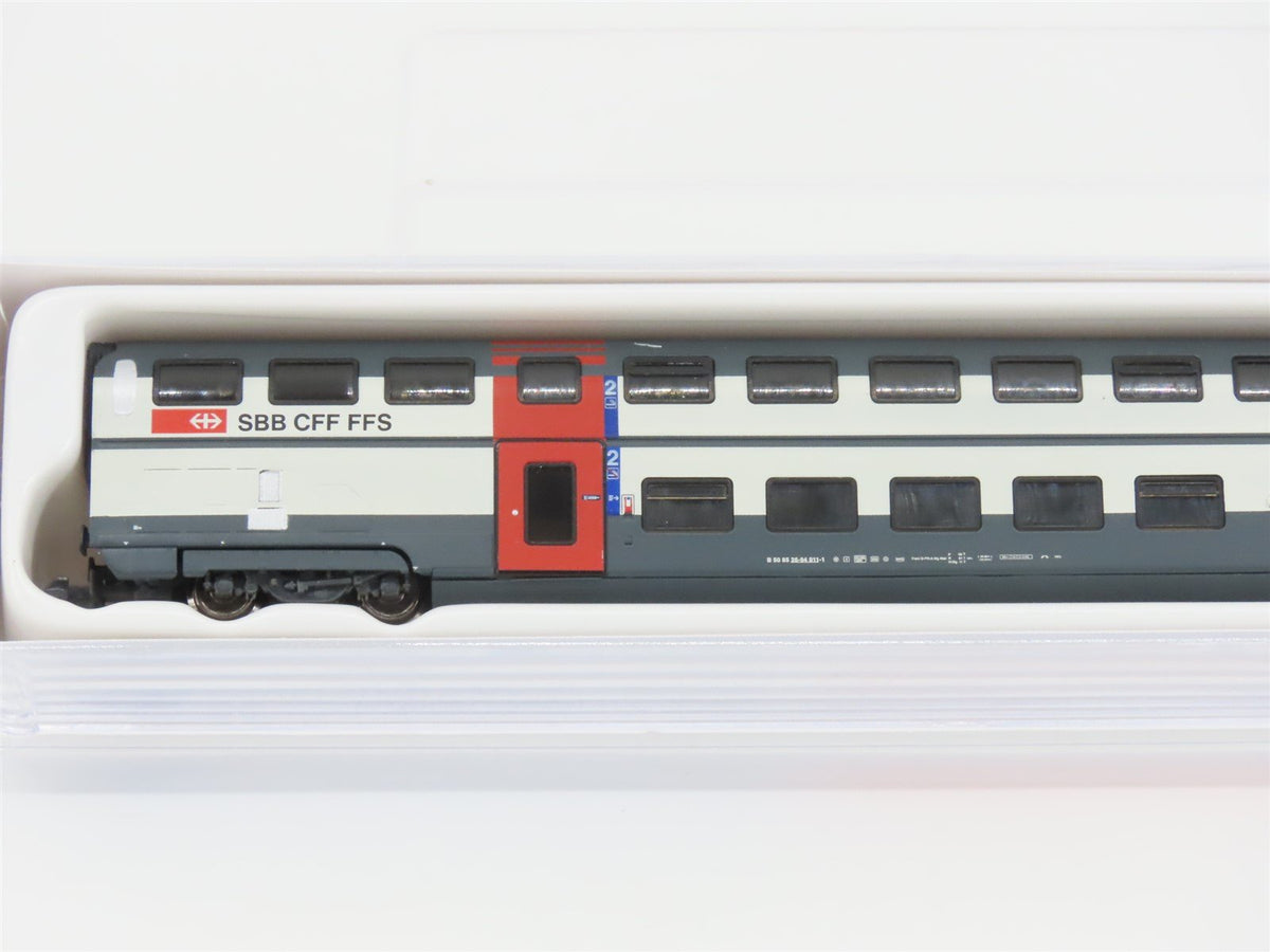 N Scale Hobbytrain H25102 SBB CFF FFS Double Deck Coach Passenger #26-94011