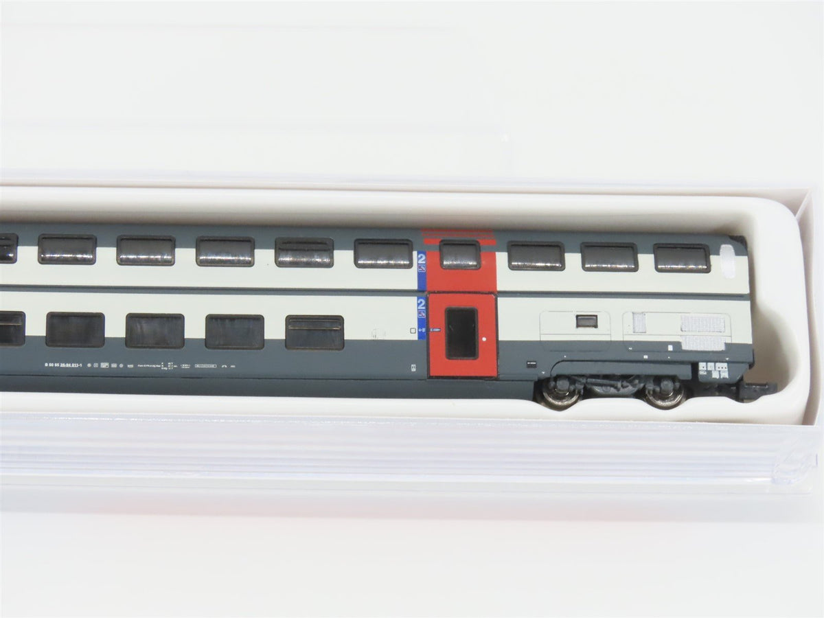 N Scale Hobbytrain H25102 SBB CFF FFS Double Deck Coach Passenger #26-94011