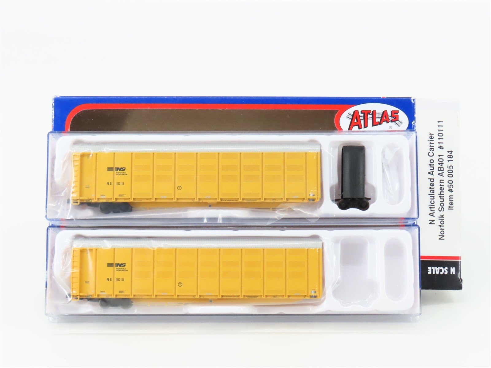 N Scale Atlas 50005184 NS Norfolk Southern Articulated Auto Carrier #110111