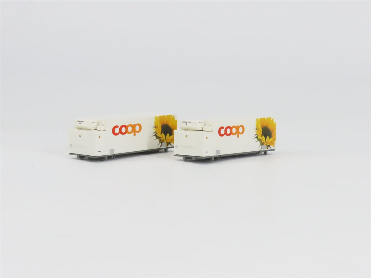 N Scale Minitrix 15937 SBB Coop Flat Car w/ Containers