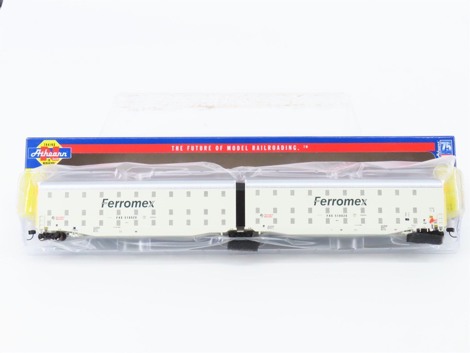 N Scale Athearn ATH24837 FXE Ferromex Auto-Max Auto Carrier #518020