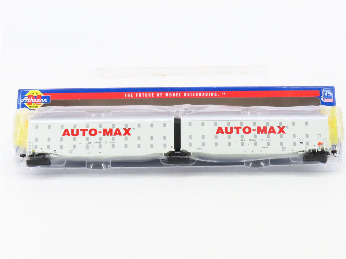 N Scale Athearn ATH24827 AOK Arkansas &amp; Oklahoma Auto-Max Auto Carrier #501509