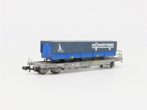 N Scale Roco 25151 Novatrans Container Carrier Wagon