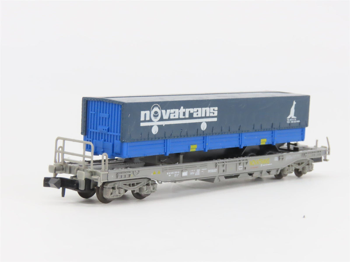 N Scale Roco 25151 Novatrans Container Carrier Wagon