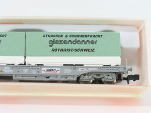 N Scale Roco 25300 SBB-CFF HUPAC Rothrist/Schweiz Container Carrier Wagon