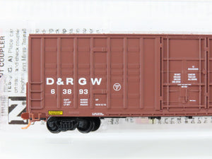 N Scale Micro-Trains MTL 10300010 DRGW Rio Grande 60' Waffle Side Boxcar #63893