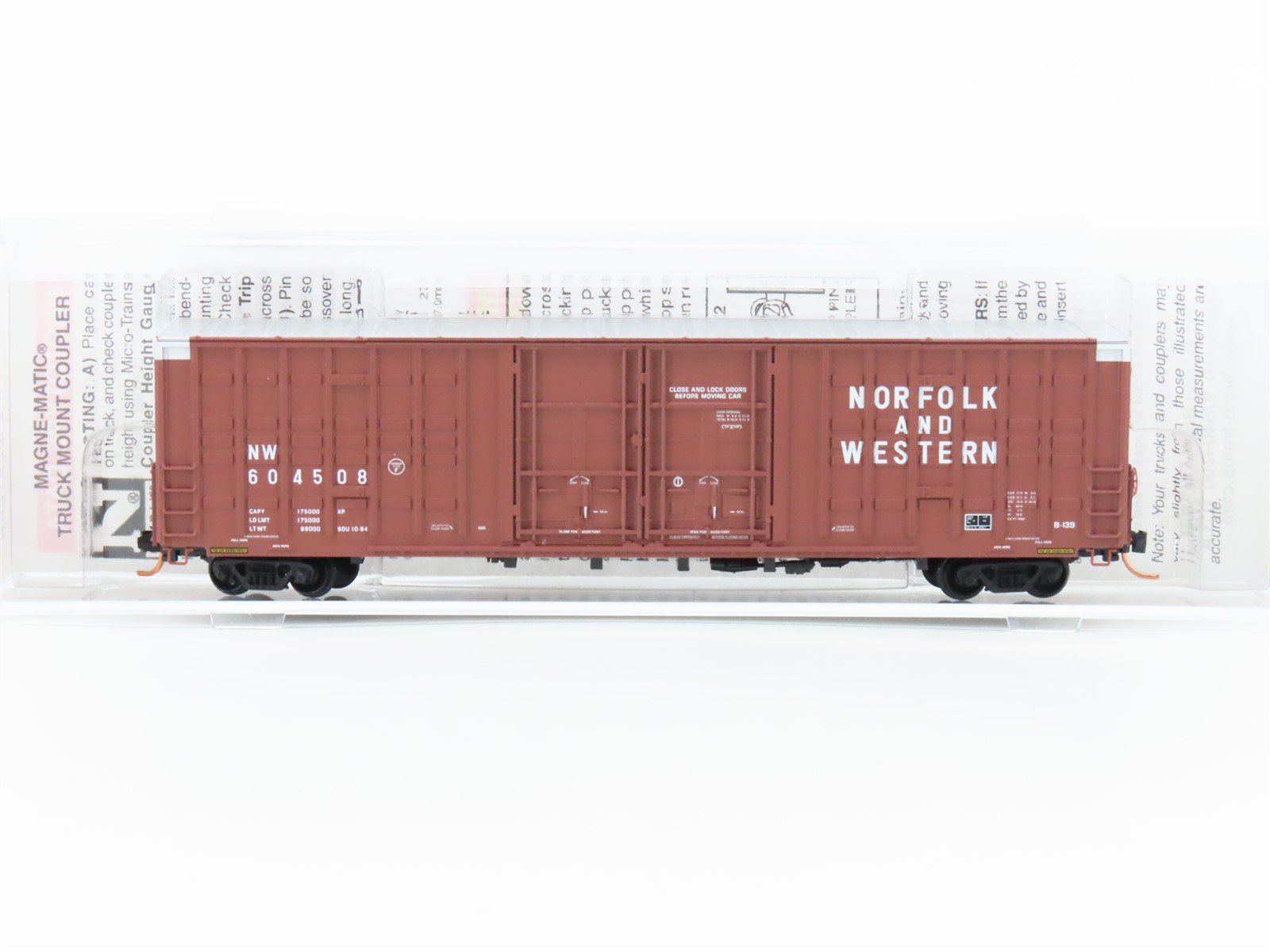 N Scale Micro-Trains MTL 10300140 N&W Norfolk & Western 60' Boxcar #604508