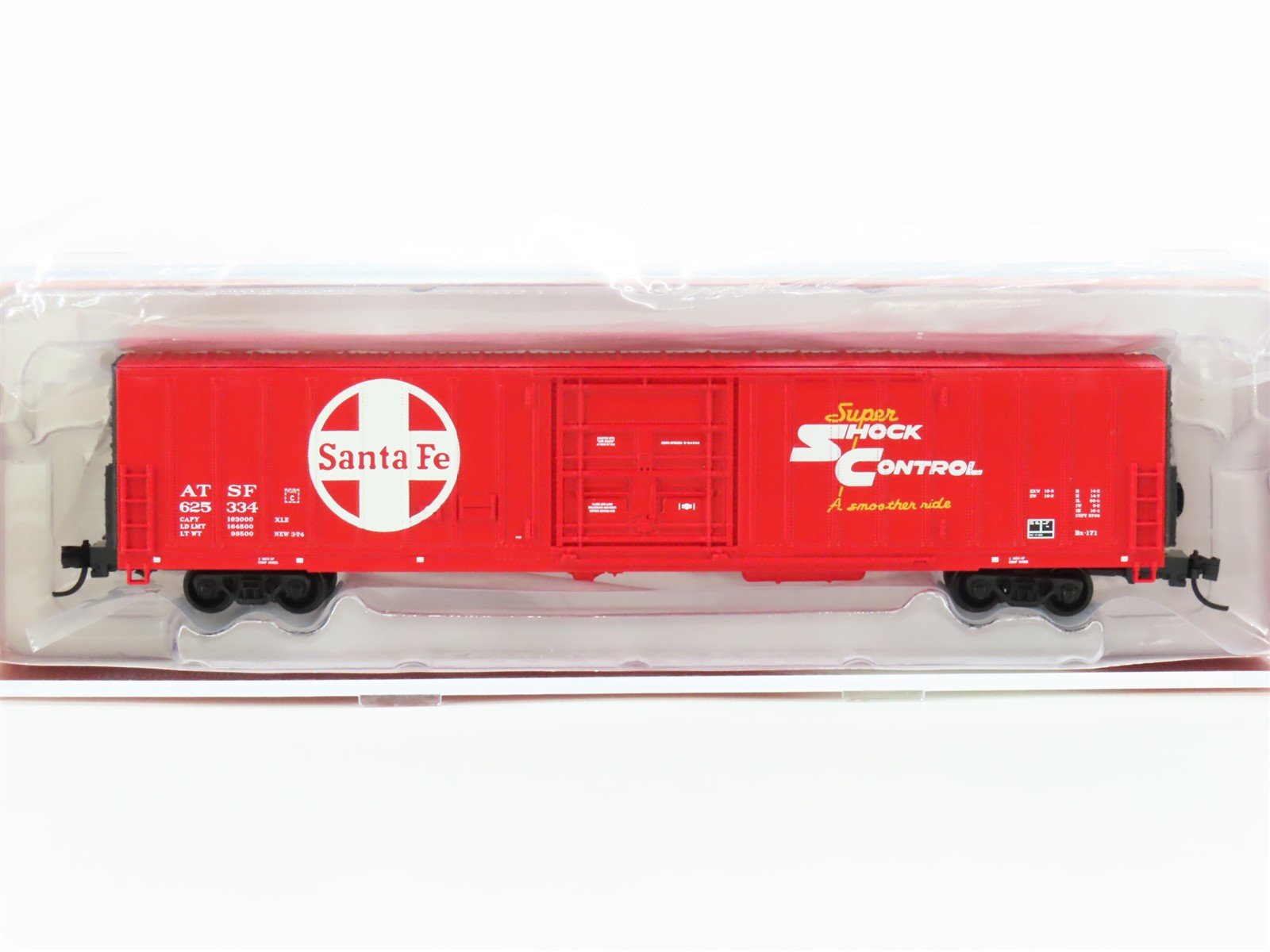 N Scale Red Caboose RN-17209-26 ATSF Santa Fe 62' Insulated Boxcar #625334