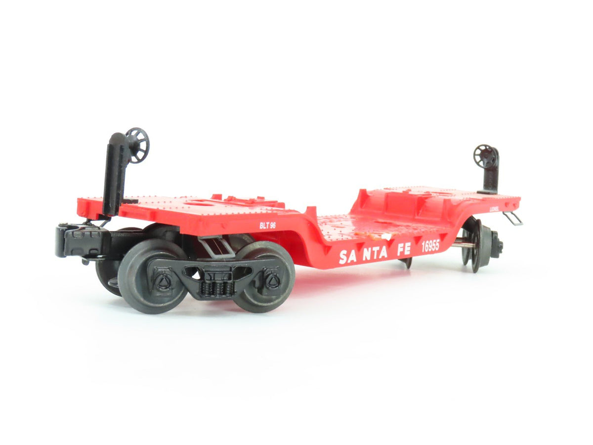 O Gauge 3-Rail Lionel 6-16955 ATSF Santa Fe Flat Car w/Ertl Challenger 16955