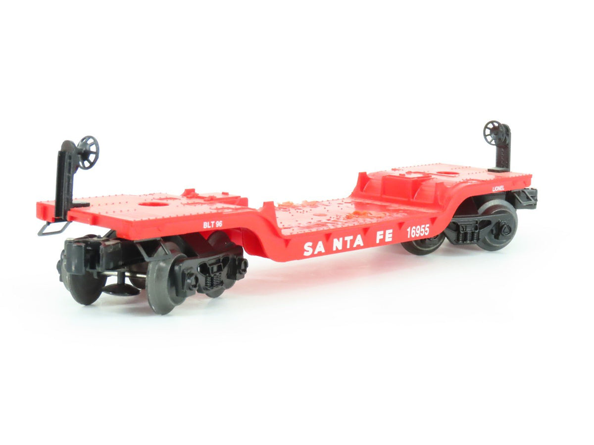 O Gauge 3-Rail Lionel 6-16955 ATSF Santa Fe Flat Car w/Ertl Challenger 16955