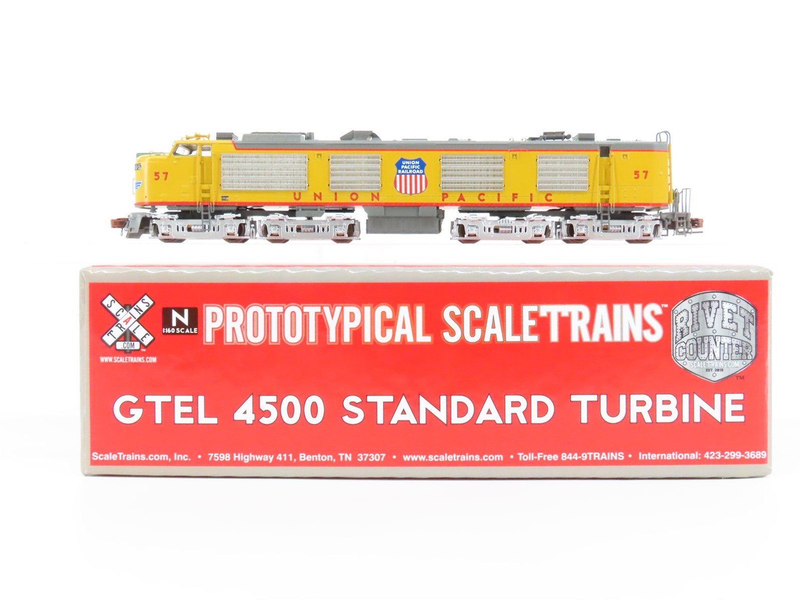 N Scaletrains.com SXT32614 UP GTEL 4500 Standard Turbine Farr Grilles Loco #57