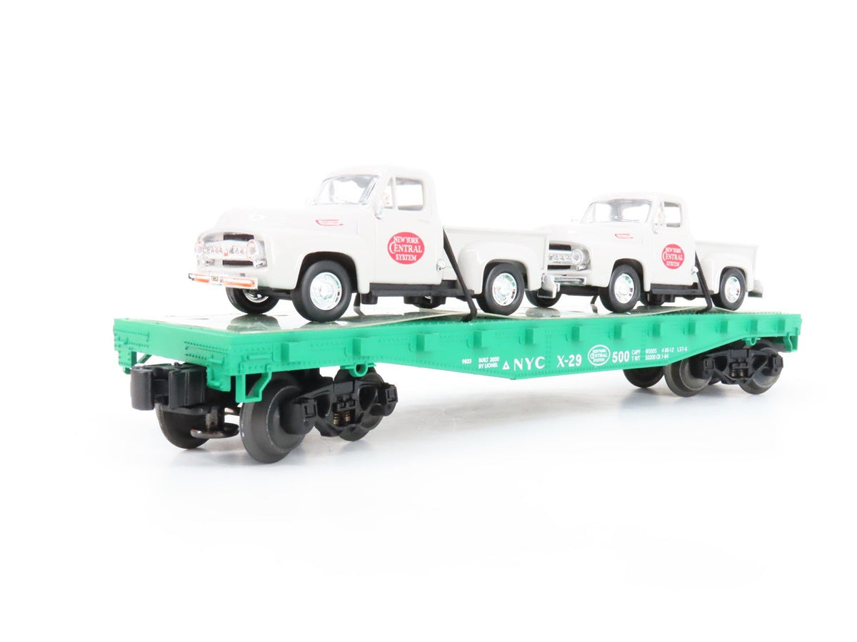 O Gauge 3-Rail Lionel 6-17551 NYC New York Central Flat Car w/Pickups X-29500