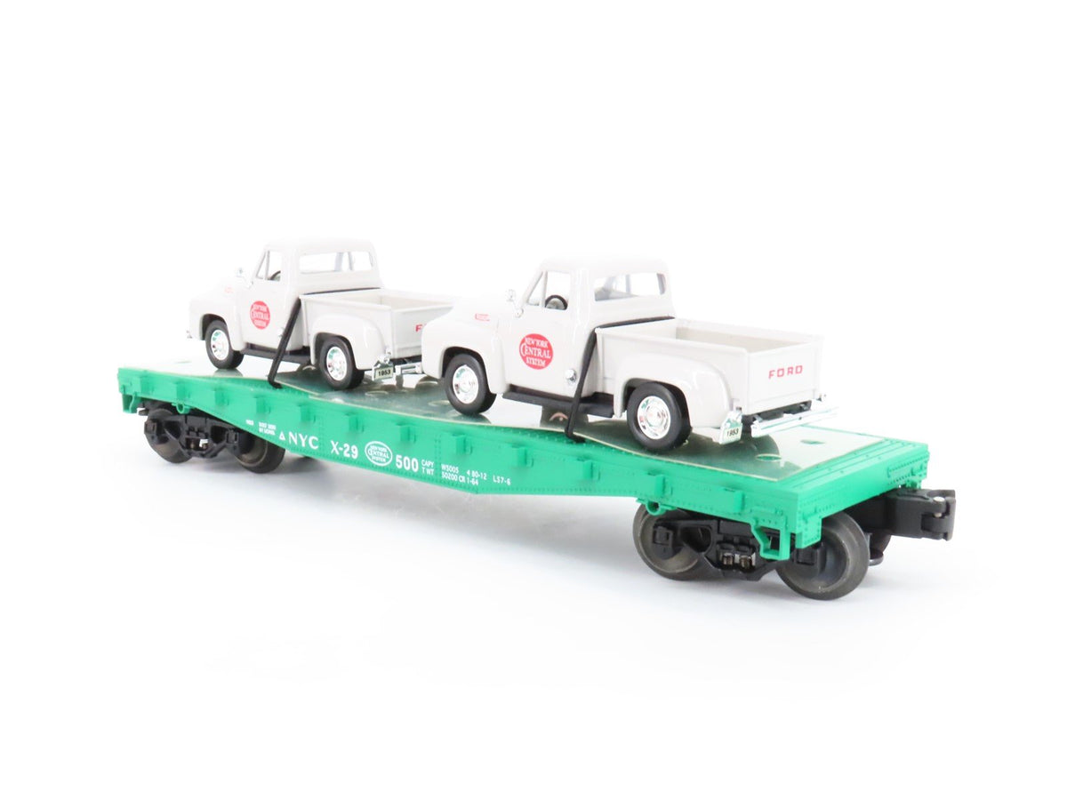 O Gauge 3-Rail Lionel 6-17551 NYC New York Central Flat Car w/Pickups X-29500