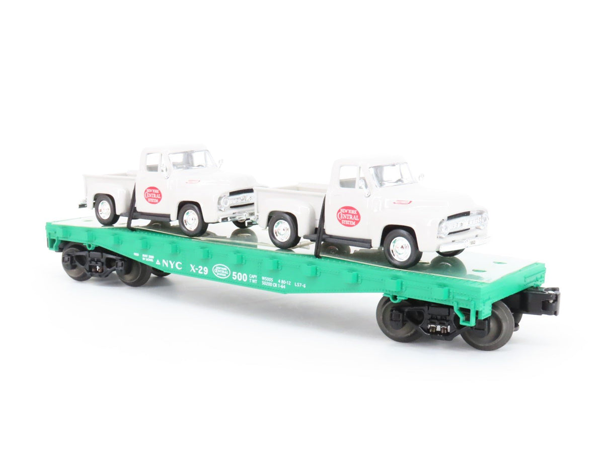 O Gauge 3-Rail Lionel 6-17551 NYC New York Central Flat Car w/Pickups X-29500