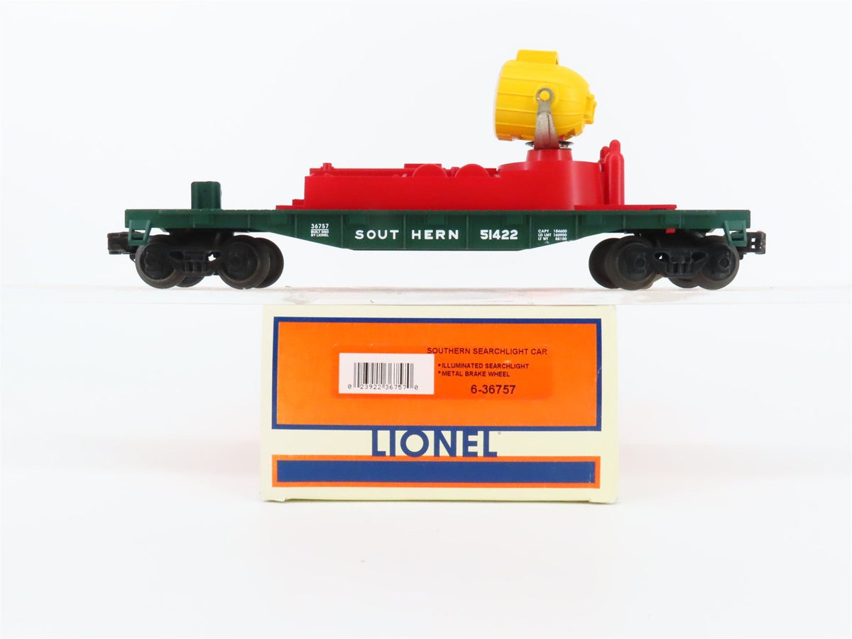 O Gauge 3-Rail Lionel 6-36757 SRR Southern Railway Searchlight Car #51422