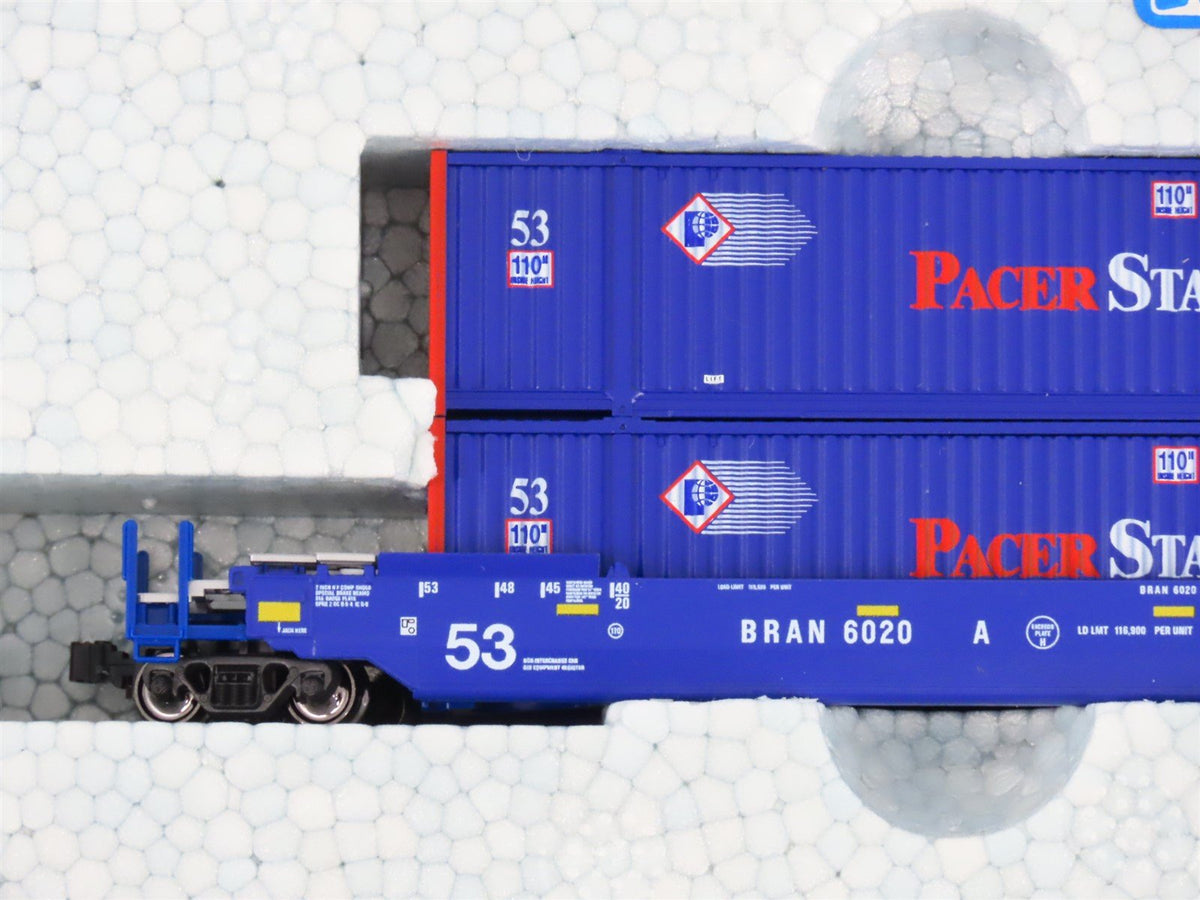 N Scale Kato 106-6179 BRAN Pacer Stack Gunderson MAXI-IV Double Stack 3-Pack