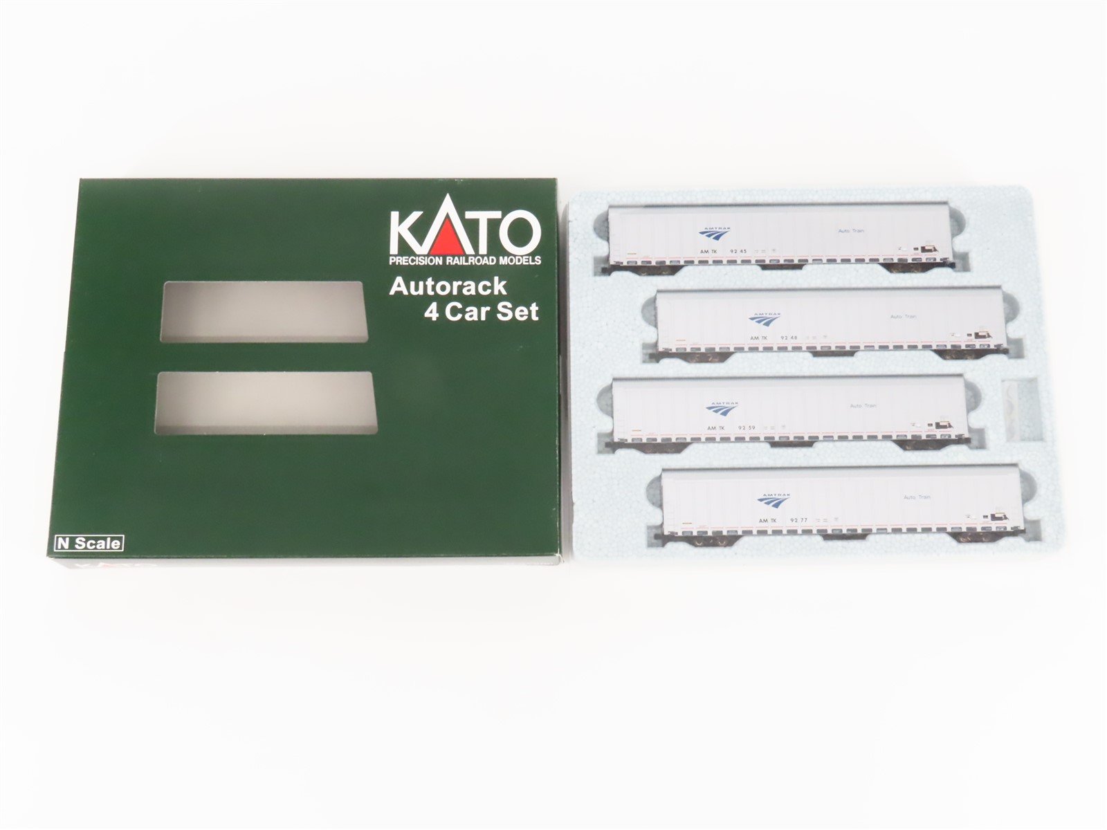 N Scale Kato 106-5506 Amtrak Phase V "Auto Train" Autorack 4-Pack