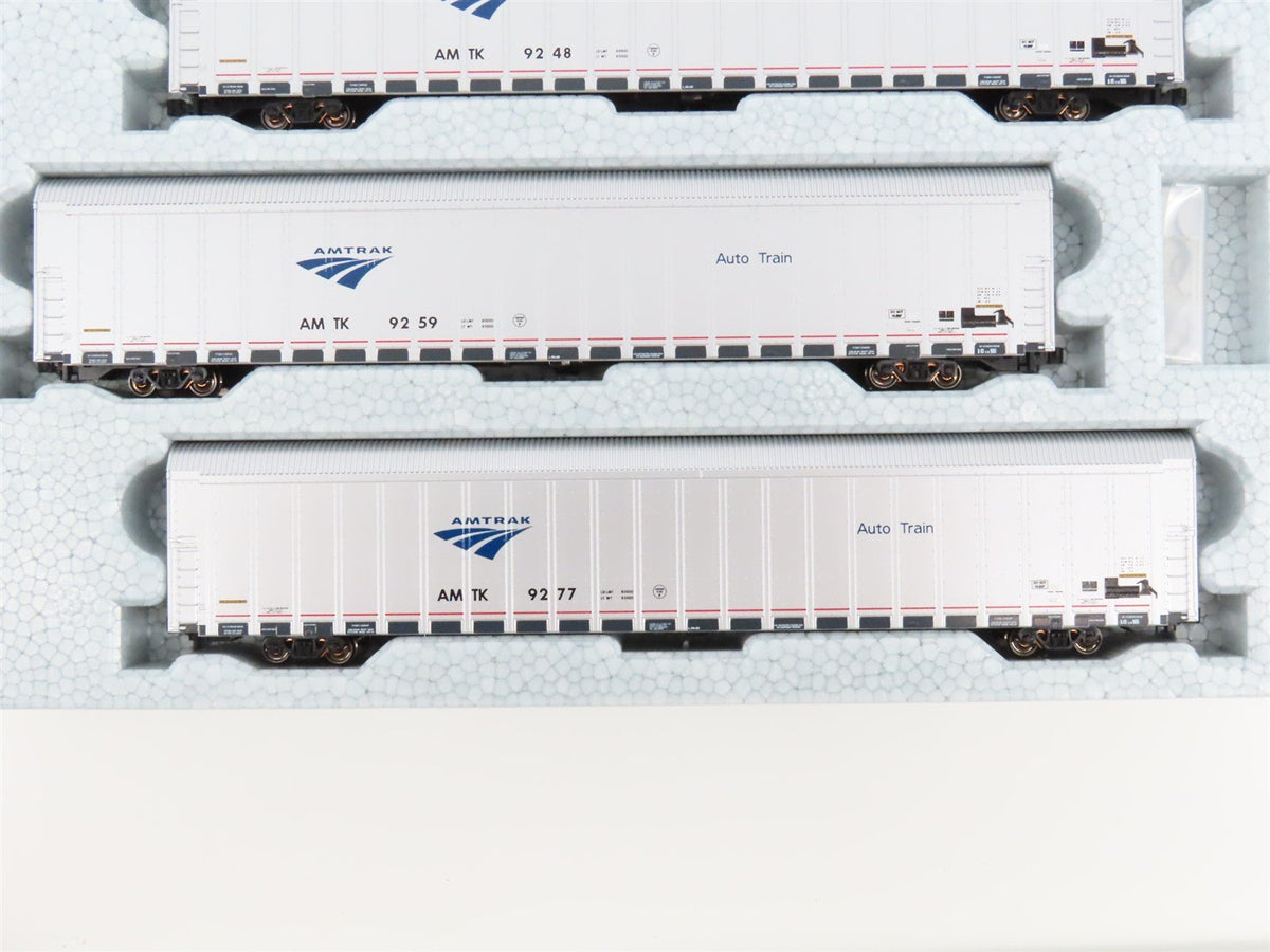N Scale Kato 106-5506 Amtrak Phase V &quot;Auto Train&quot; Autorack 4-Pack