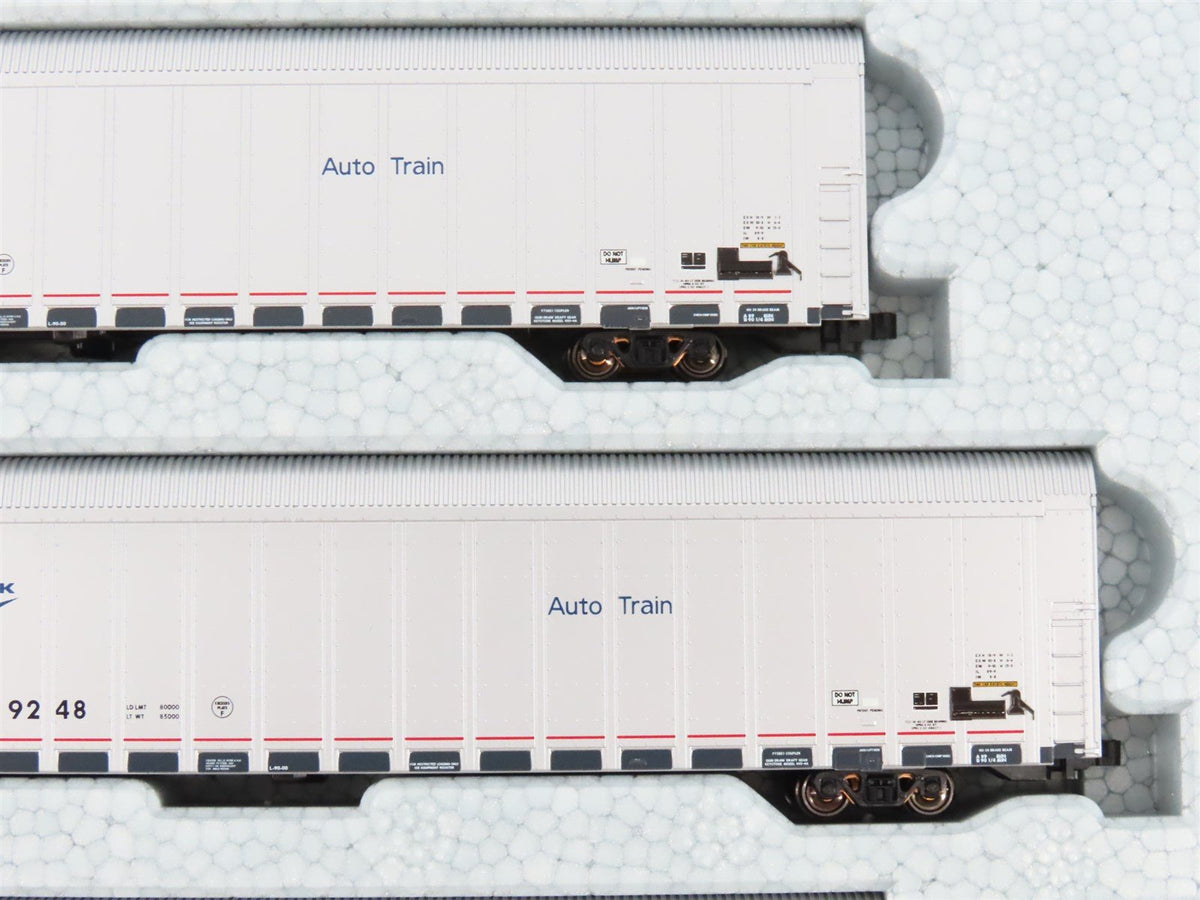 N Scale Kato 106-5506 Amtrak Phase V &quot;Auto Train&quot; Autorack 4-Pack