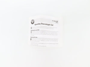 O Gauge 3-Rail Lionel 6-37071 MOW Maintenance of Way Searchlight Car #37071