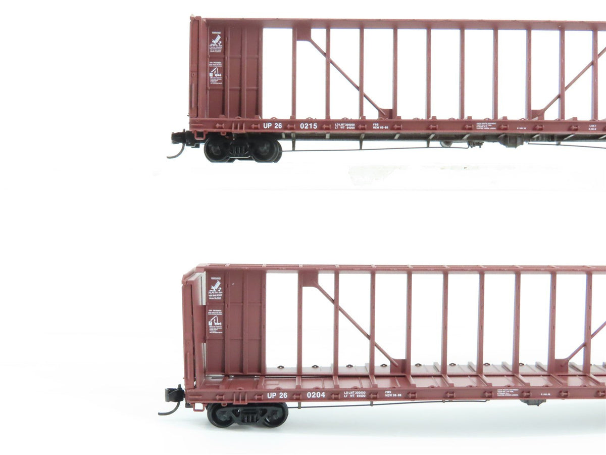 N Scale Micro-Trains MTL 99300177 UP Union Pacific Centerbeam Flatcar 4-Pack