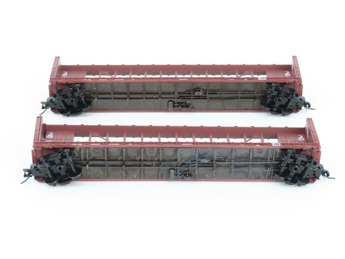 N Scale Micro-Trains MTL 99300177 UP Union Pacific Centerbeam Flatcar 4-Pack