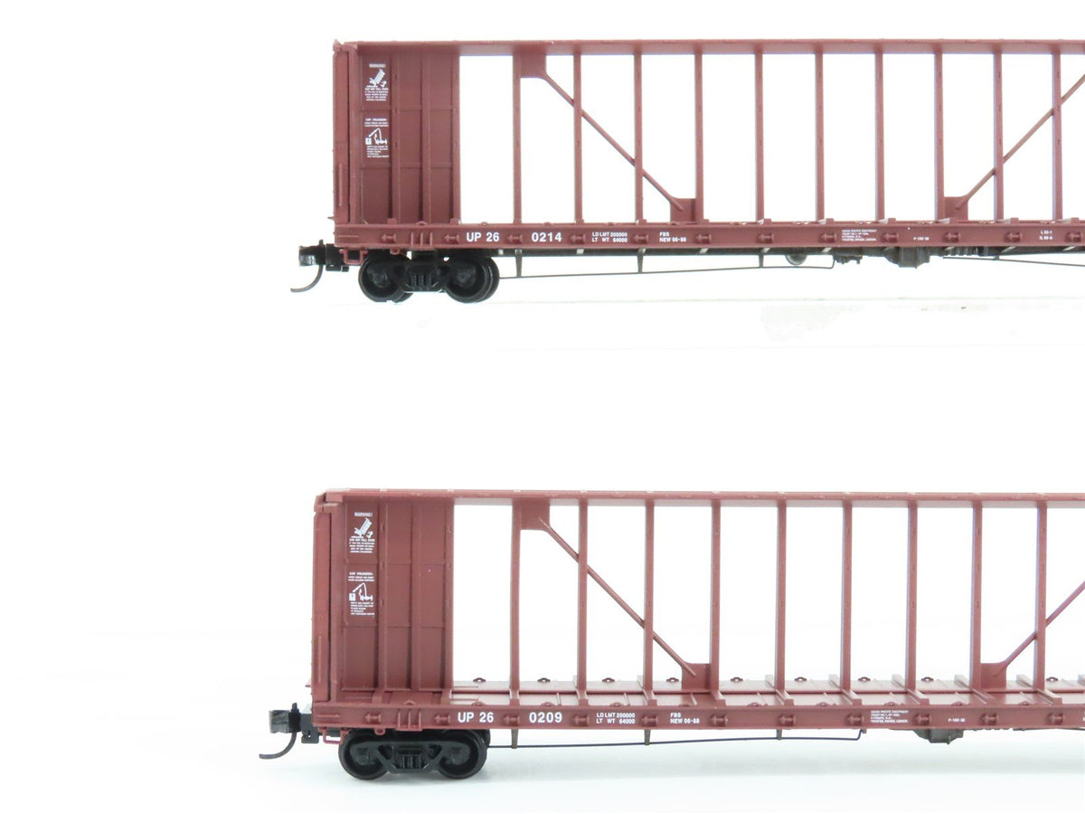 N Scale Micro-Trains MTL 99300177 UP Union Pacific Centerbeam Flatcar 4-Pack