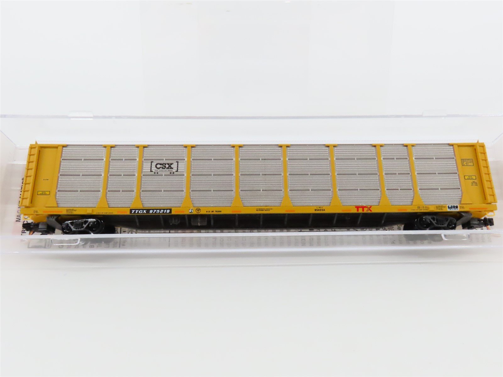 N Scale Micro-Trains MTL 11100270 TTGX CSX 89' Closed Auto Rack Car #975219