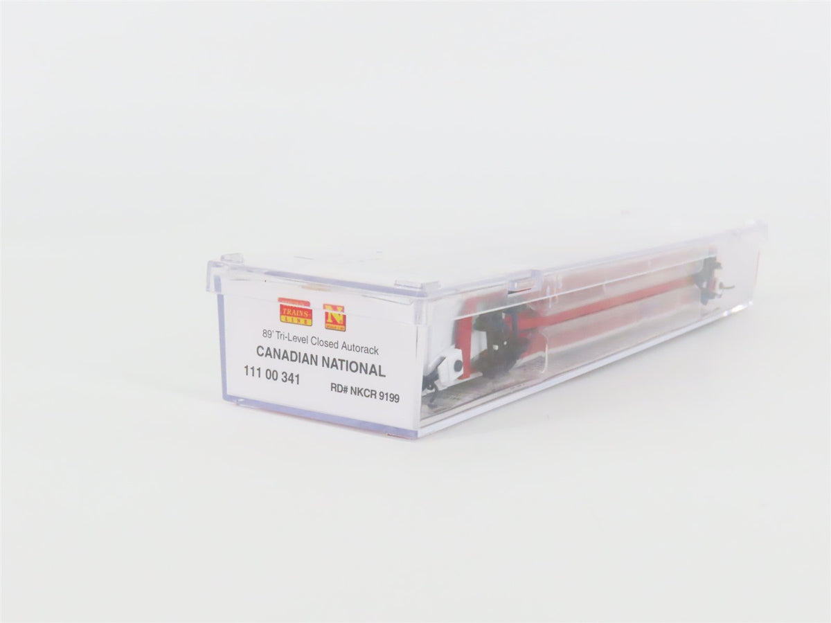 N Micro-Trains MTL 11100341 CN Canadian National 89&#39; Auto Carrier NKCR9199