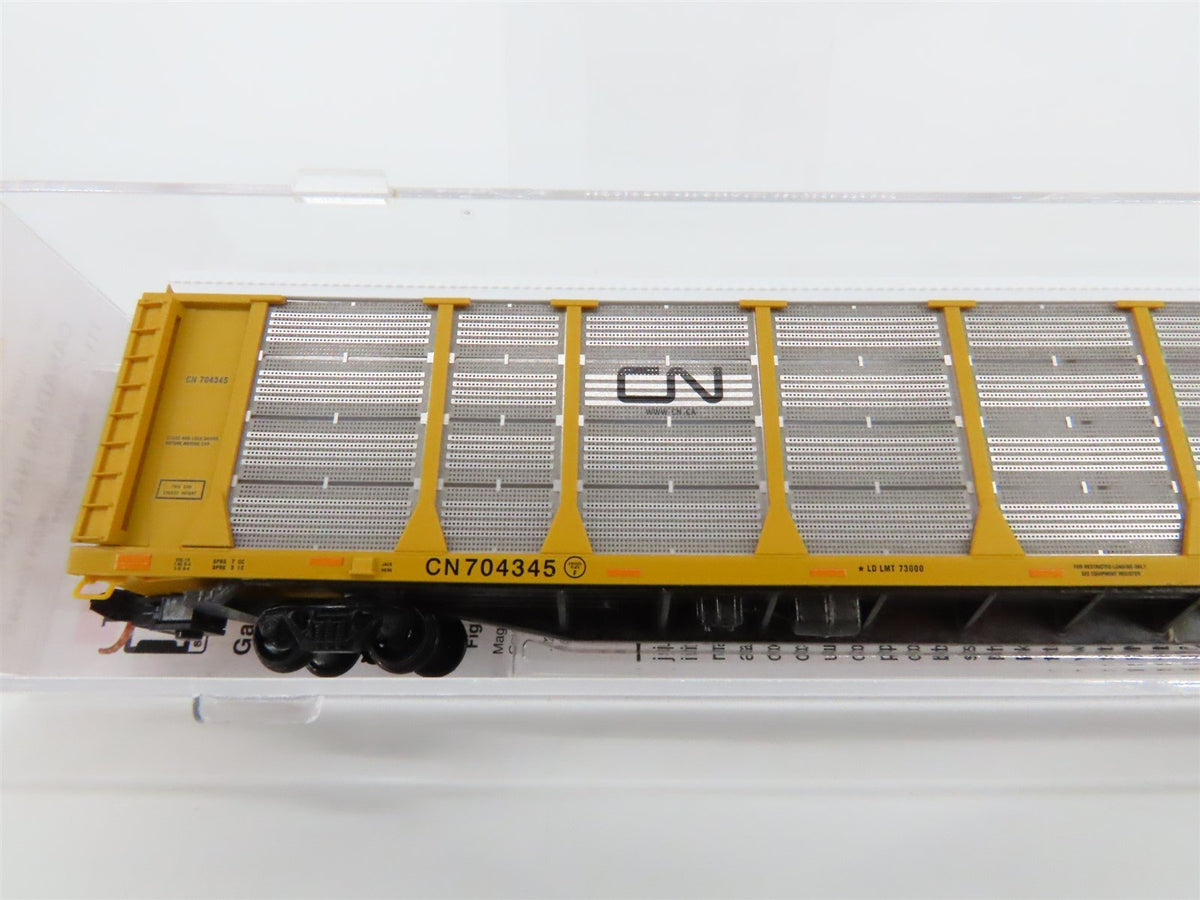 N Scale Micro-Trains MTL 11100300 CN Canadian National 89&#39; Auto Carrier CN704345