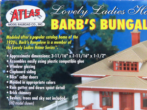 N Scale Atlas 2846 Barb's Bungalow House Building Kit