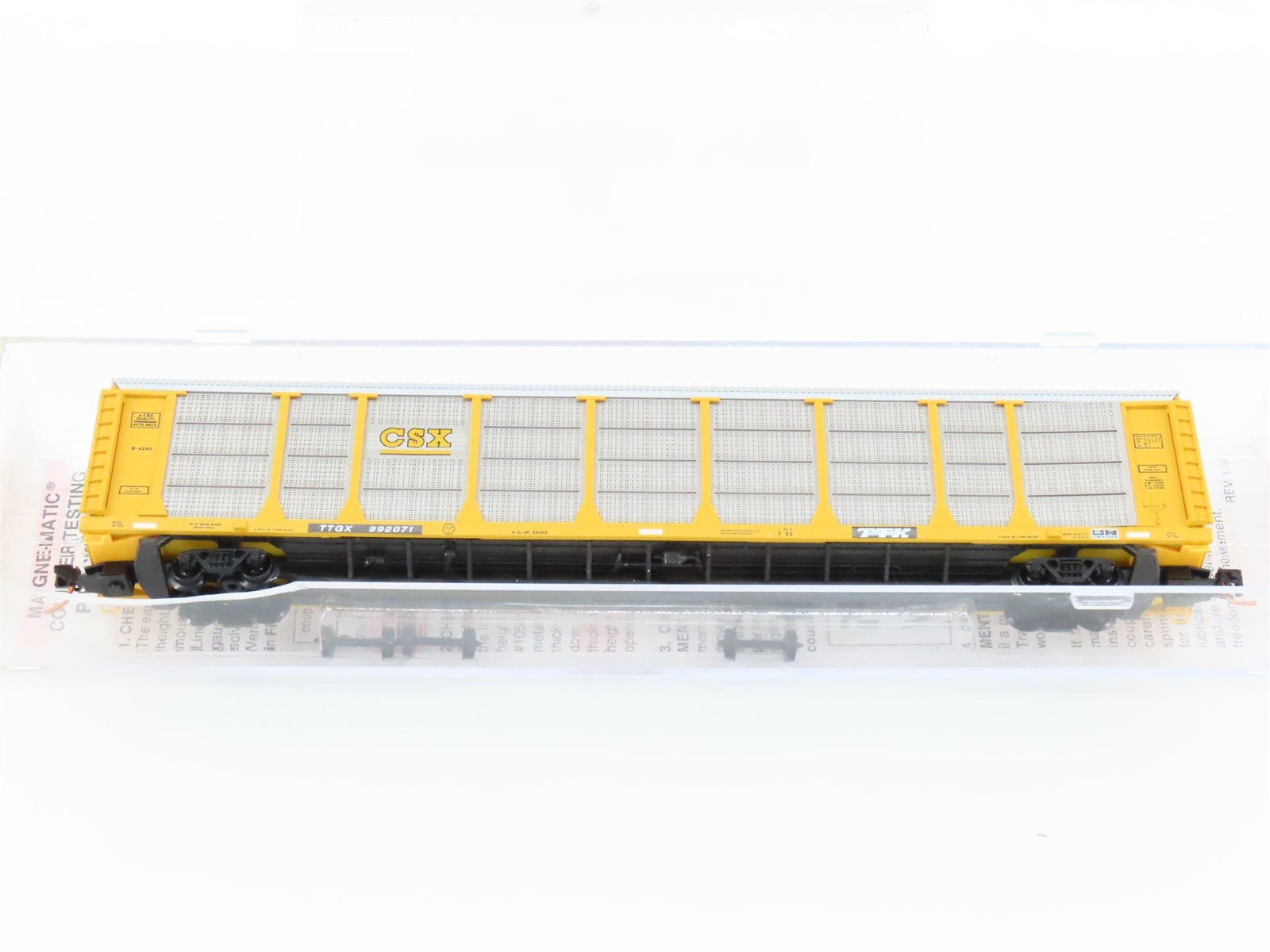 N Scale Micro-Trains MTL 11100101 ETTX BNSF 89' Closed Auto Rack Car 908400