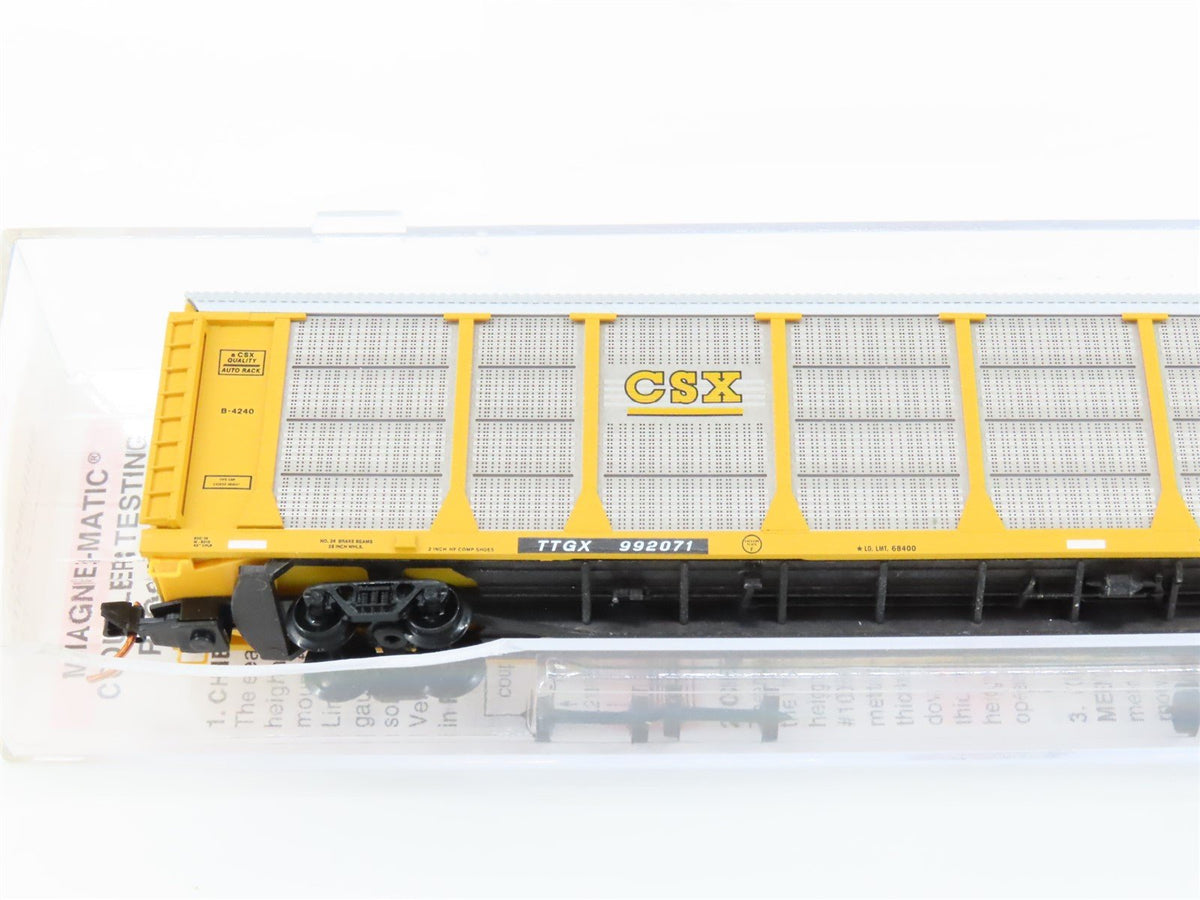 N Scale Micro-Trains MTL 11100101 ETTX BNSF 89&#39; Closed Auto Rack Car 908400