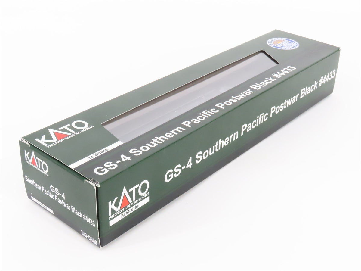 N Scale KATO 126-0308 SP Southern Pacific &quot;Postwar Black&quot; GS4 4-8-4 Steam #4433