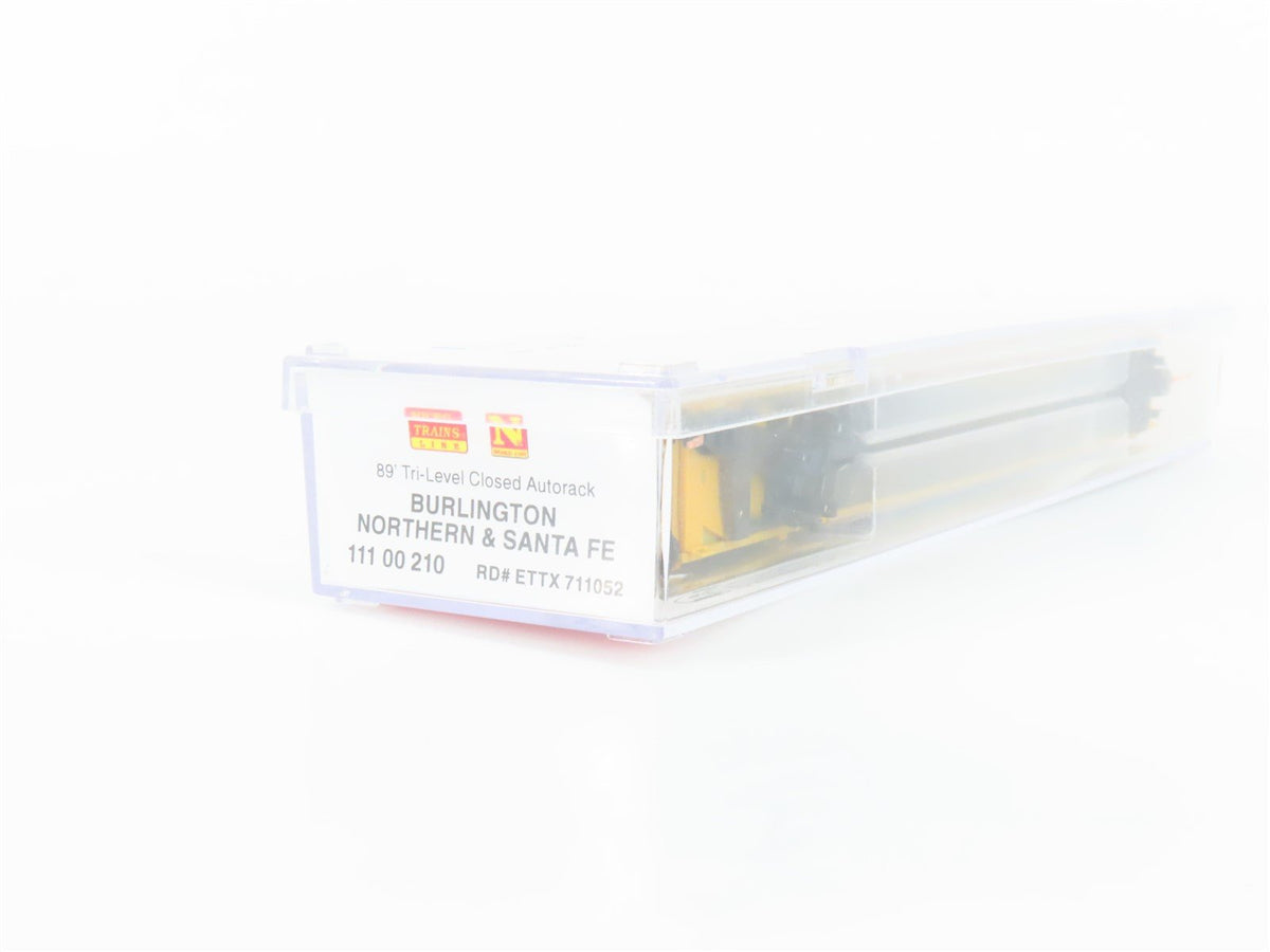 N Scale Micro-Trains MTL 11100210 ETTX BNSF 89&#39; Closed Auto Rack Car 711052