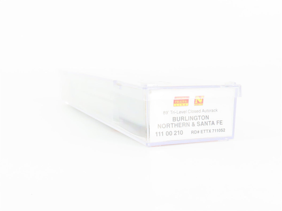 N Scale Micro-Trains MTL 11100210 ETTX BNSF 89&#39; Closed Auto Rack Car 711052