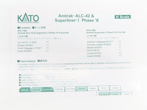 N Scale KATO 10-1788-1 Amtrak ACL-42 Diesel w/ 3 Passenger Car Set