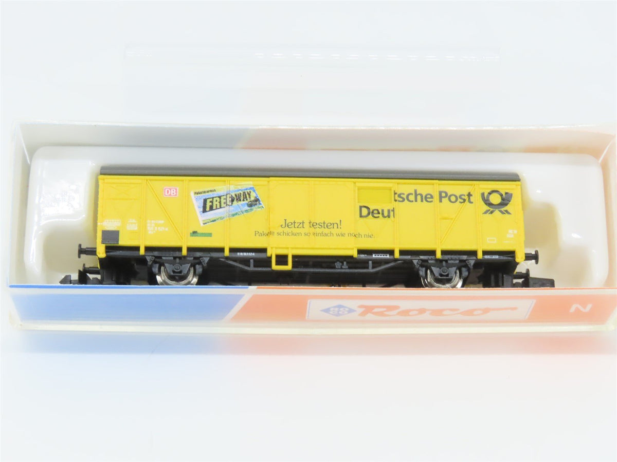 N Scale Roco 25425 DB Deutsche Post Covered Freight Wagon