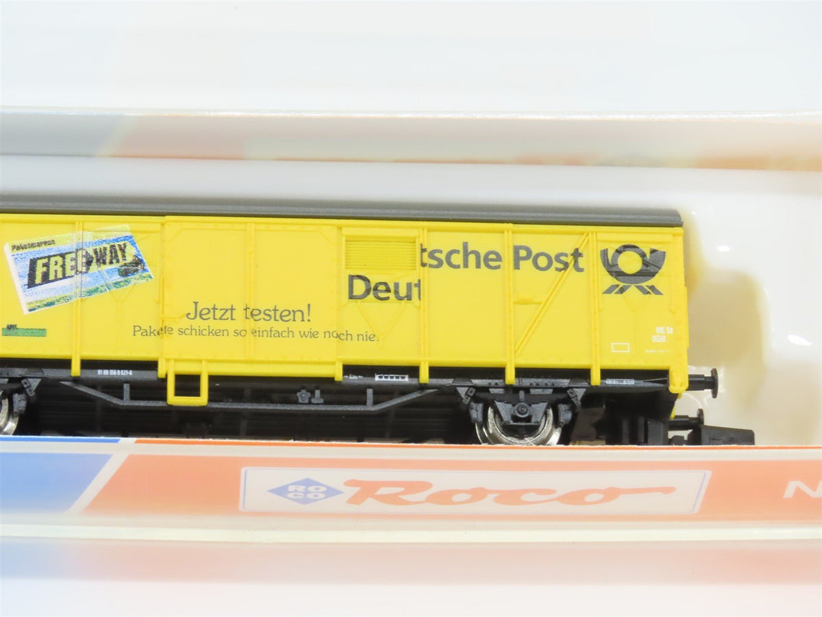 N Scale Roco 25425 DB Deutsche Post Covered Freight Wagon