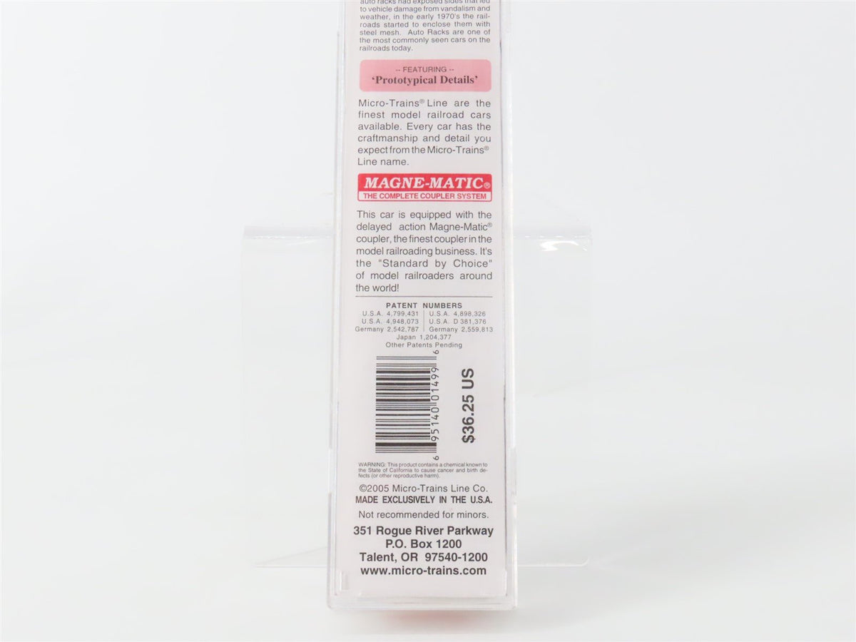 N Micro-Trains MTL 11100060 CPAA CP Rail 89&#39; Closed Auto Rack 556561