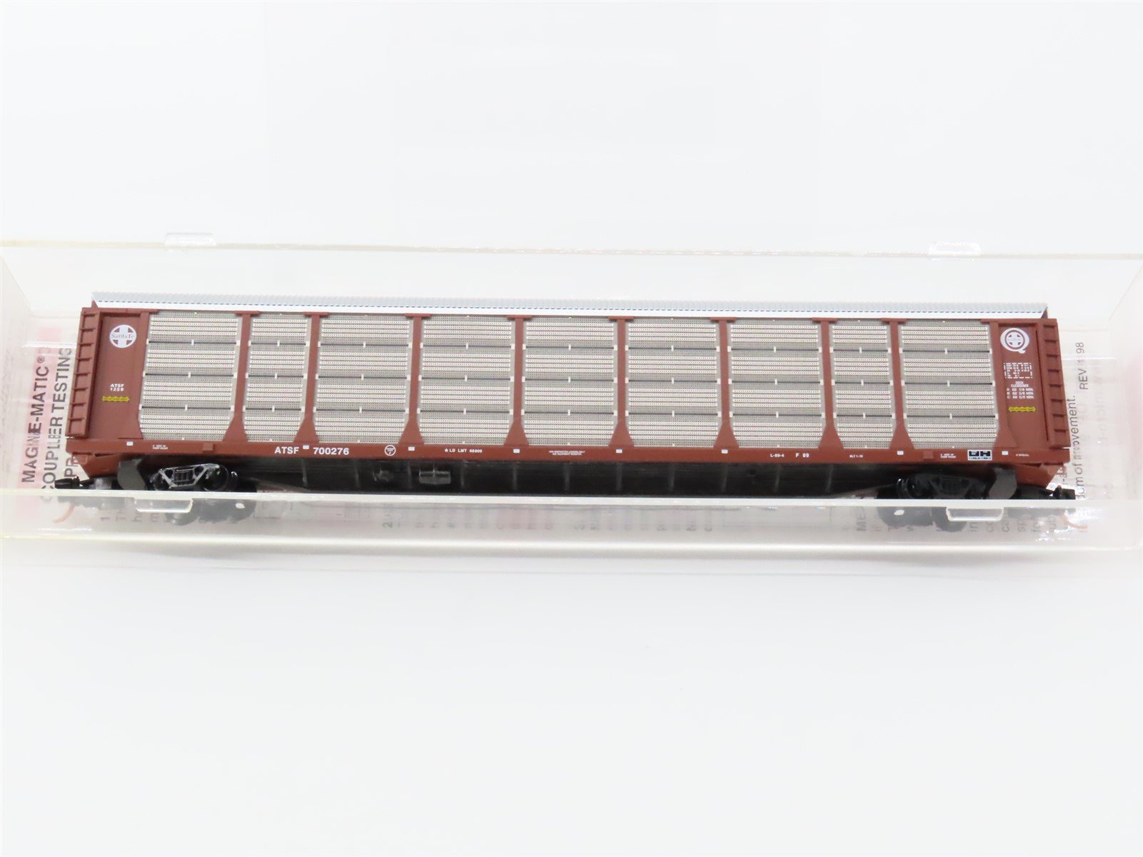 N Scale Micro-Trains MTL 111010 ATSF Santa Fe 89' Closed Auto Rack 700276