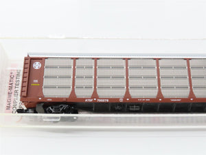 N Scale Micro-Trains MTL 111010 ATSF Santa Fe 89' Closed Auto Rack 700276