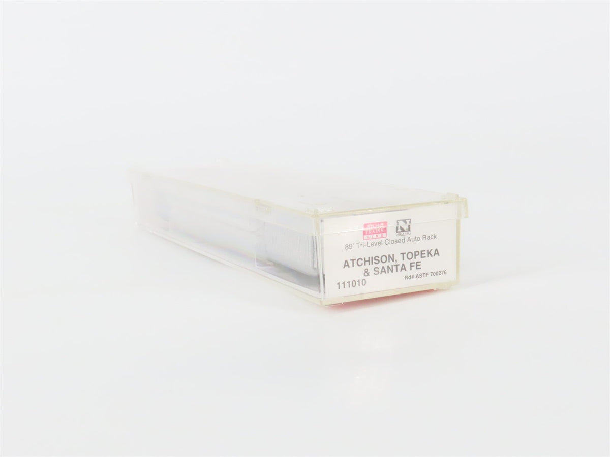 N Scale Micro-Trains MTL 111010 ATSF Santa Fe 89&#39; Closed Auto Rack 700276