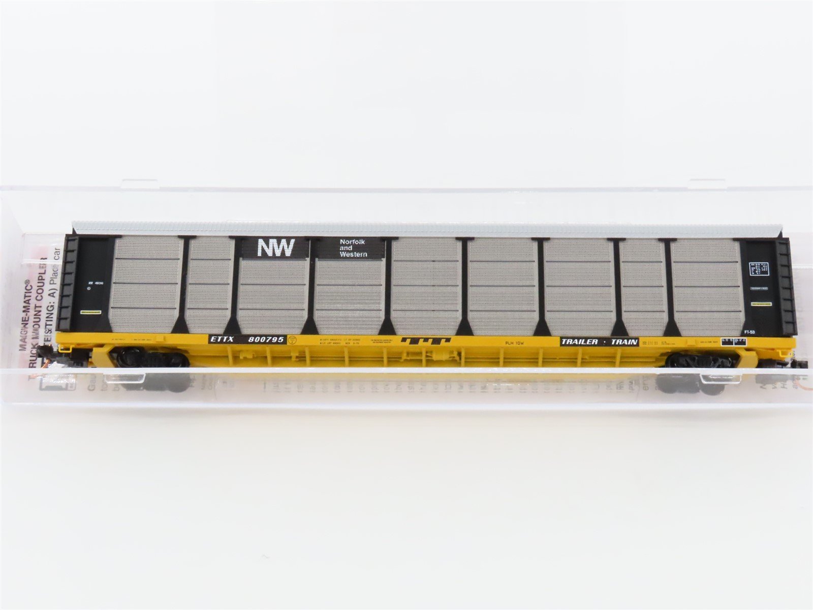 N Scale Micro-Trains MTL 11100330 ETTX NW Norfolk & Western 89' Auto Rack 800795