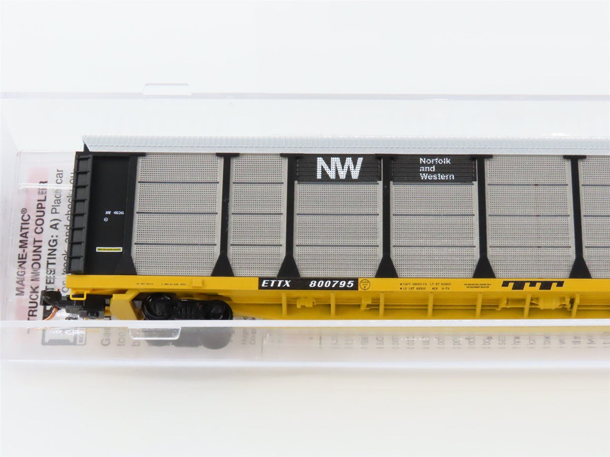 N Scale Micro-Trains MTL 11100330 ETTX NW Norfolk &amp; Western 89&#39; Auto Rack 800795