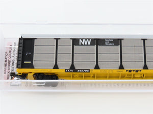 N Scale Micro-Trains MTL 11100330 ETTX NW Norfolk & Western 89' Auto Rack 800795
