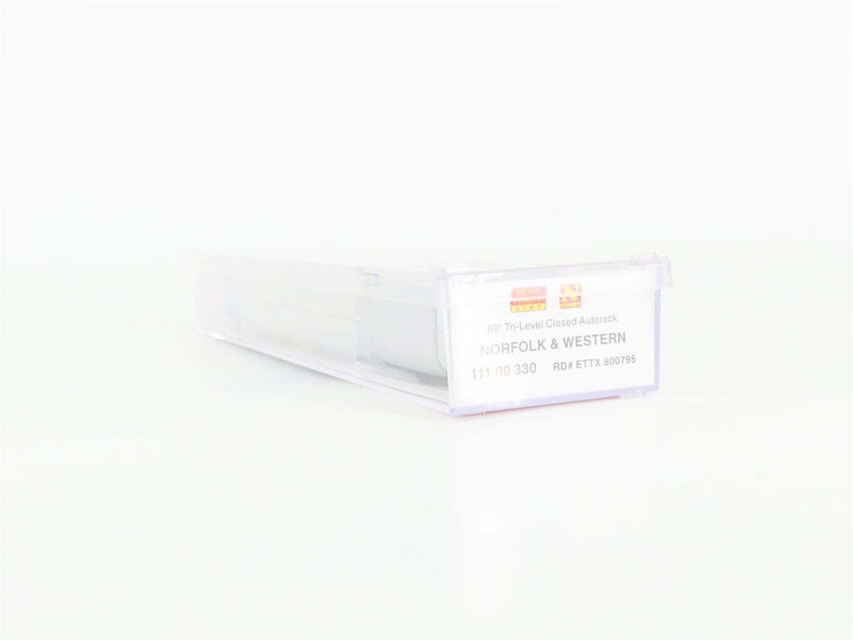 N Scale Micro-Trains MTL 11100330 ETTX NW Norfolk &amp; Western 89&#39; Auto Rack 800795