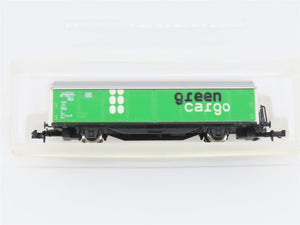 N Scale Roco DB Deutsche Bahn Green Cargo Sliding Wall Wagon